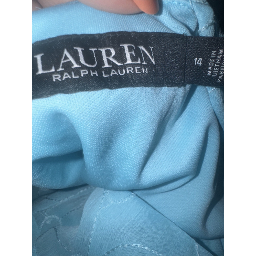Lauren Ralph Lauren Women's Eyelet Sleeveless Shift Dress 250837532001 NWT -14 - Picture 5 of 7